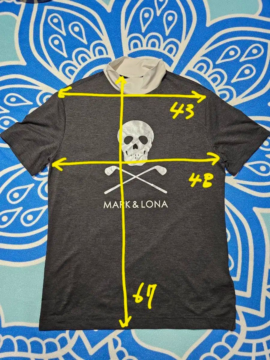 MARK & LONA(マークアンドロナ) スカル ゴルフ Tシャツ 95