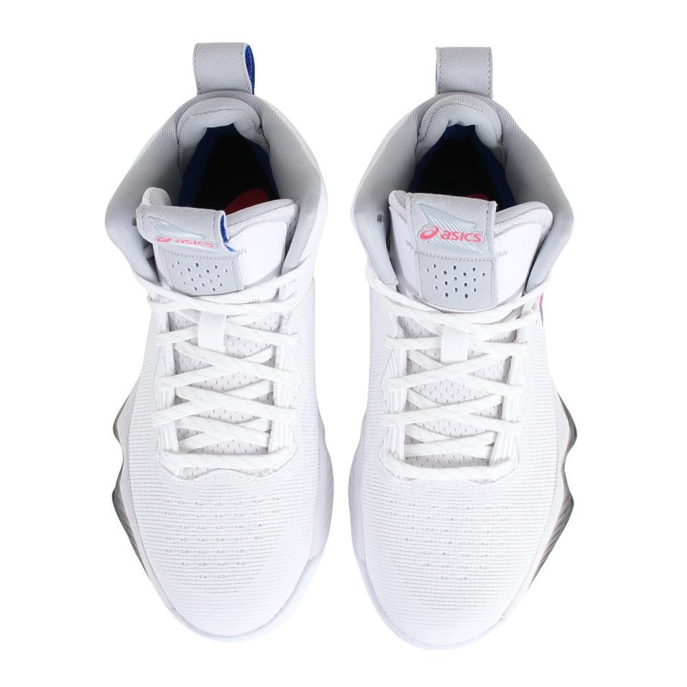 アシックス バスケットボールシューズ NOVA SURGE 2 メンズ 103 ホワイト|ガンメタル 25.5 cm 2E