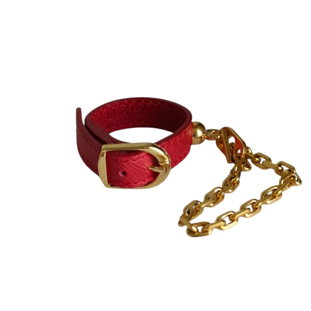 12/7特価☆フォクシー　FOXEYグローブホルダー　チャーム　ファー　非売品 美品 FOXEY フォクシー レザー ロゴ型押し グローブホルダー