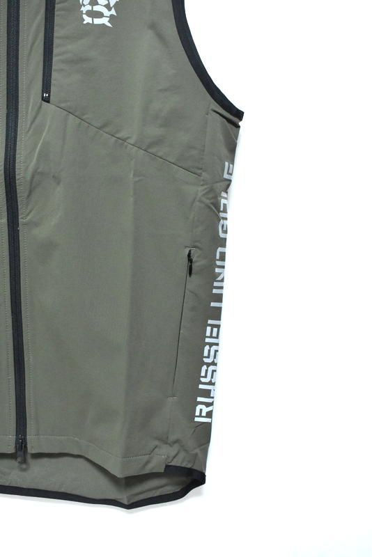 新品 ラッセルノ ゴルフ コーデュラ リップ ベスト カーキ M 4 春夏 新品 ラッセルノ ゴルフ コーデュラ リップ ベスト カーキ M 4