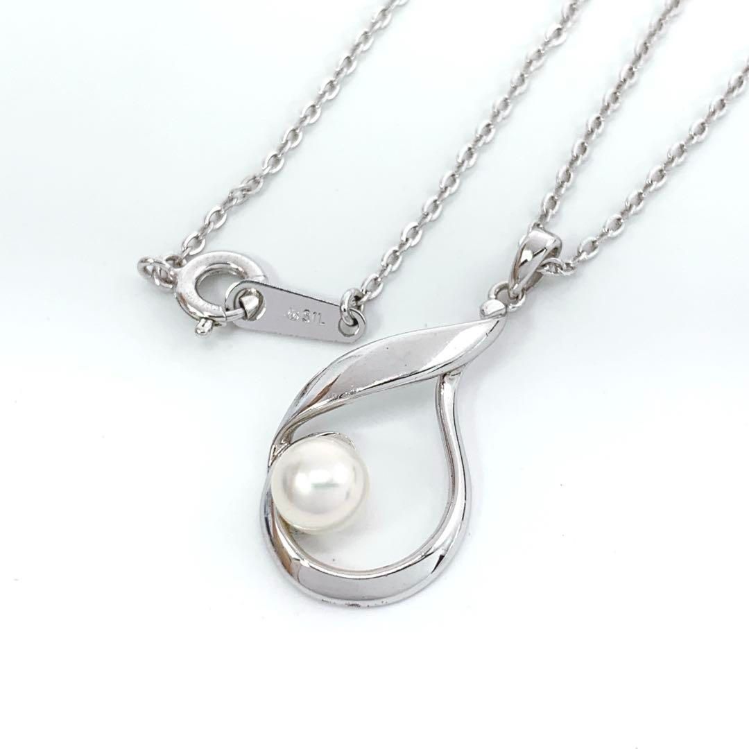 MIKIMOTO ミキモト シルバー ネックレス 本真珠 パール 5.7mm - メルカリ