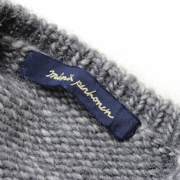 【定価6.6万】ミナペルホネン mina perhonen *join ニットプルオーバー*毛アルパカグレーセーター(25-2412-287)【51A52】 Bibian 比比昂- 【定価6.6万】ミナペルホネンmina perhonen