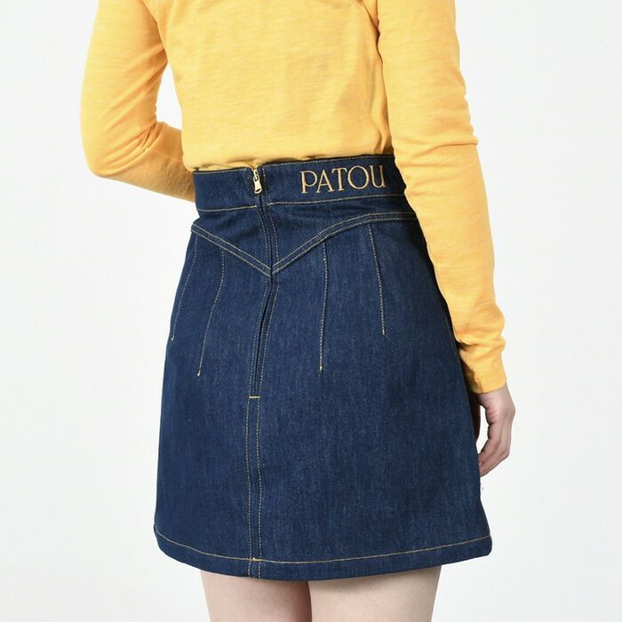 新品未使用！Patou オーガニックコットンバブルスカート PATOU パトゥ ミニスカート オーガニックデニム SK042 0008