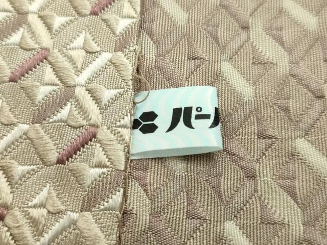 平和屋本店□極上 本場筑前博多織 大倉織物 誠之輔 八寸名古屋帯 琥珀