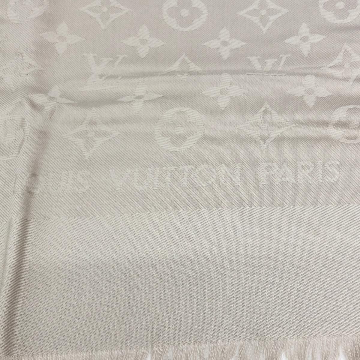 LOUIS VUITTON ルイヴィトン 大判ストール モノグラム/シルク60