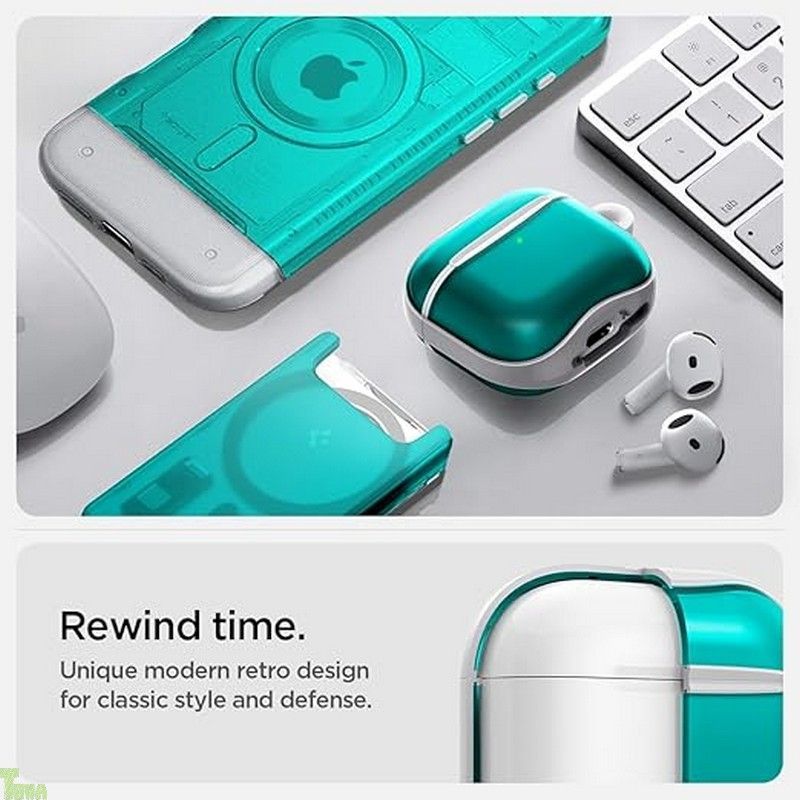 Spigen Airpods 第4世代 ケース AirPods 4 ケース TBU 半透明