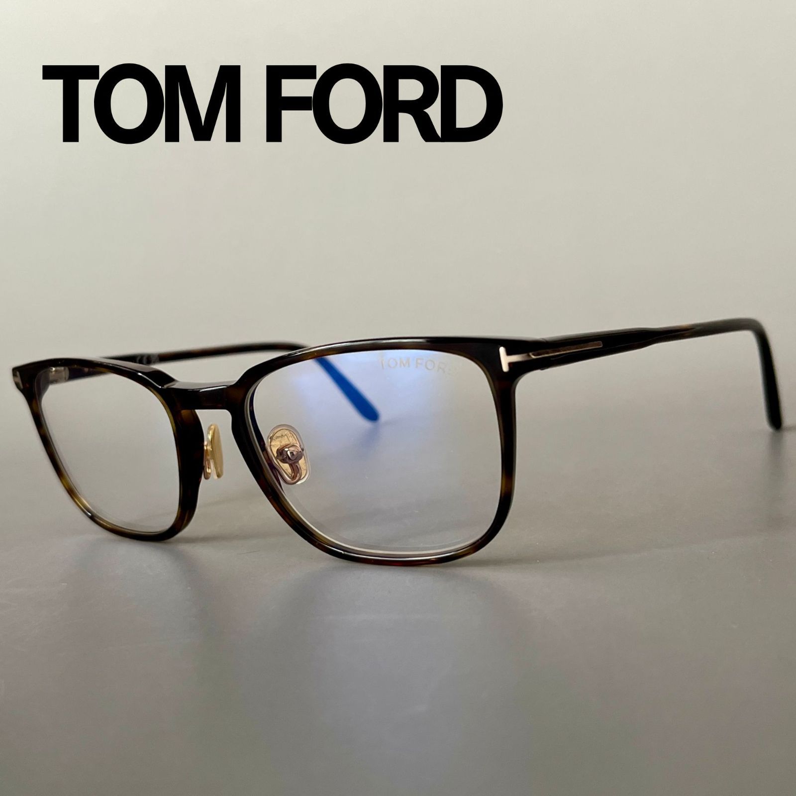 TOM メガネ FORD セルフレーム スケルトン ブラック 【1円スタート 