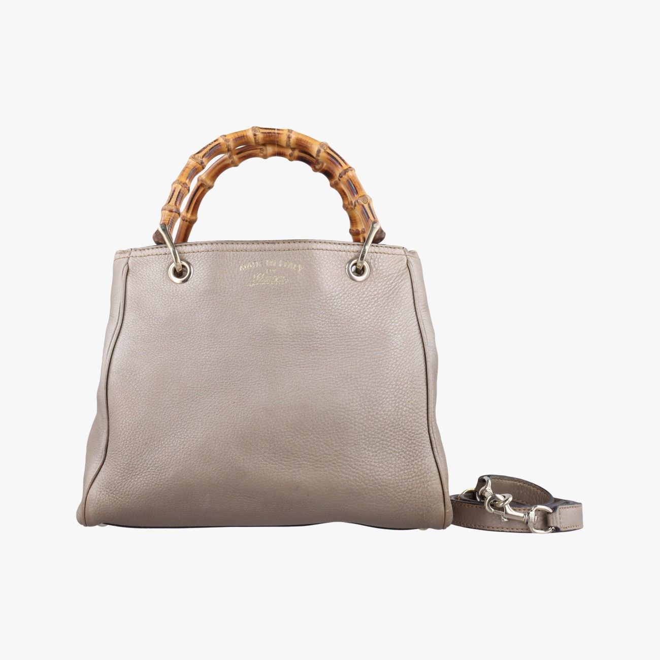 グッチGucciバンブーショッパーゴールドレザー336032C015695532
