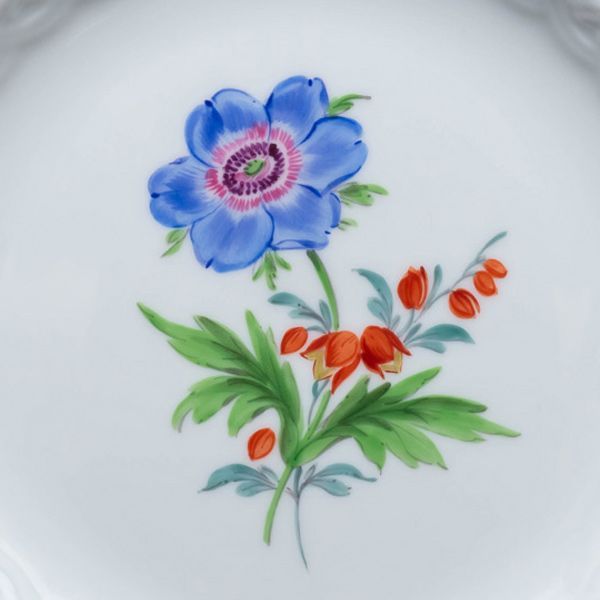 マイセン ベーシックフラワー（二つ花） 16cmメッシュプレート - メルカリ