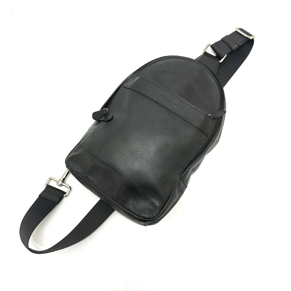 美品 COACH コーチ ボディーバッグ レザー ロゴ型押し F54770 COACH  