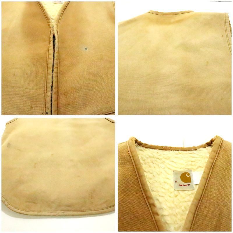 70s vintage Carhartt 裏ボア ダック ベスト メンズ Mサイズ相当