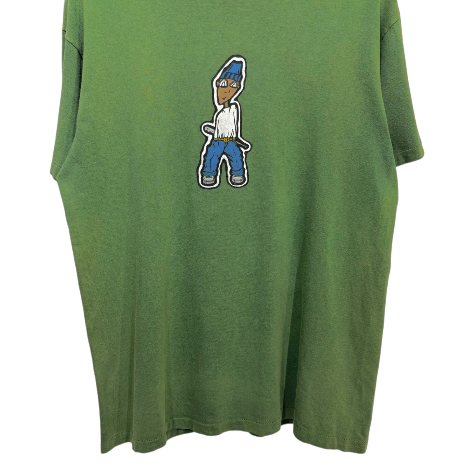 Rare】 90s Front Old Skate Print T-Shirt Made in USA 【M