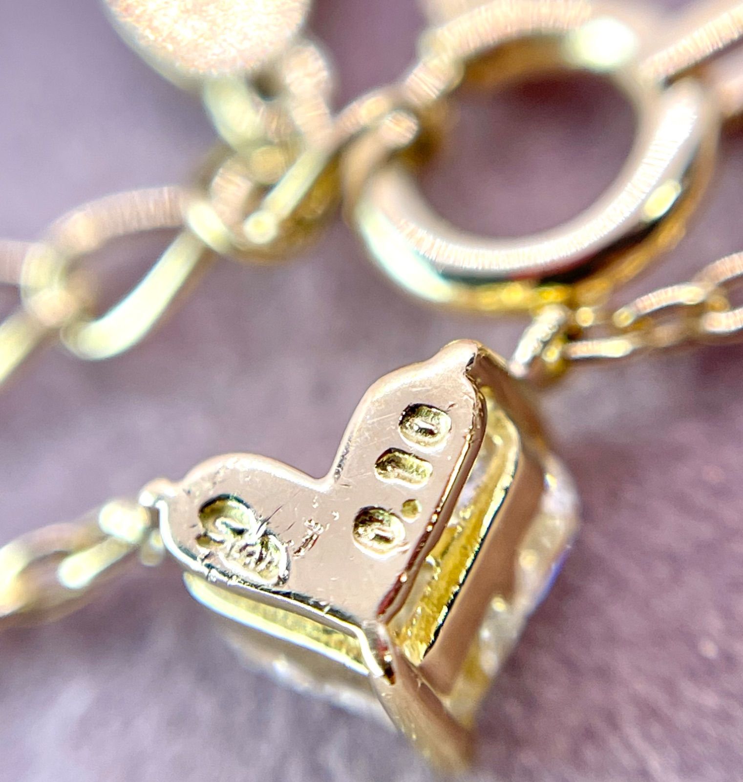 スタージュエリー◇ミステリアスハートダイヤモンドネックレス*0.1ct 