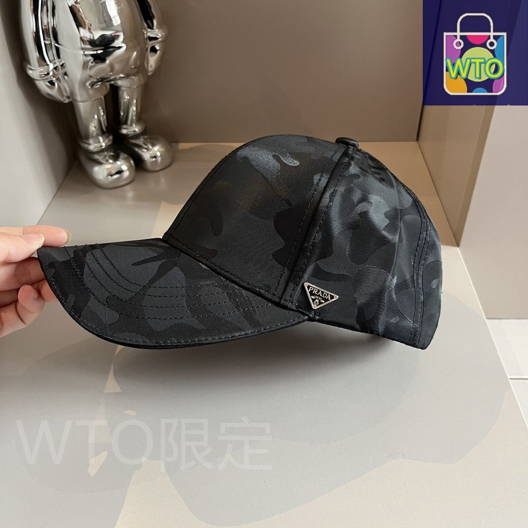 PRADA プラダ ベースボールキャップ Re-Nylon ベースボールキャップ 2HC274_2DMI_F0002(M233Y060