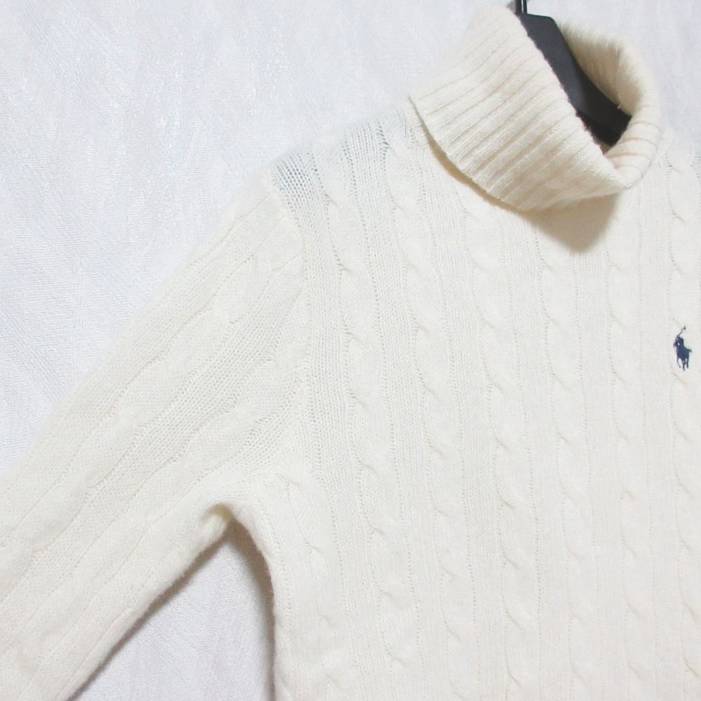 RALPH LAUREN カシミヤポンチョ Mサイズ ベージュ タートルネック RALPH LAUREN カシミヤポンチョ Mサイズ ベージュ