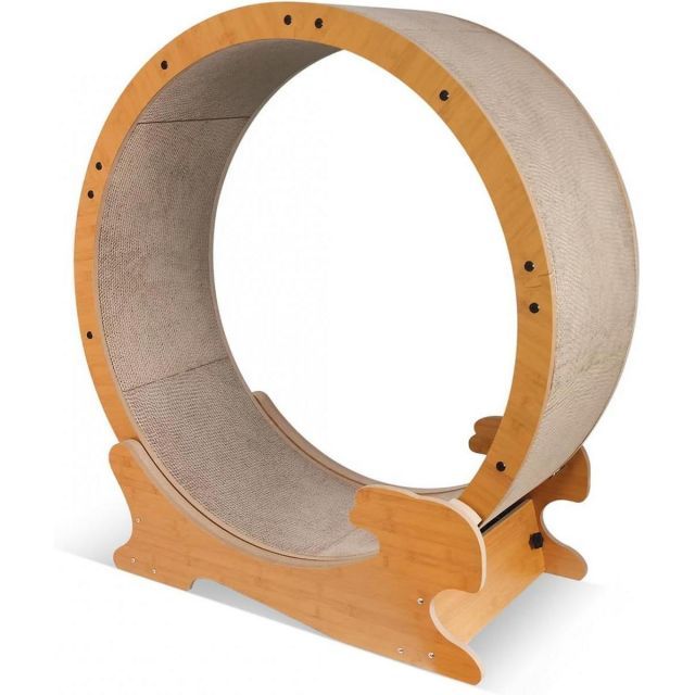 ペットプロ Happy Days ハッピーデイズ キャットランニングマシンL 爪とぎ一体型ランニングマシン 爪とぎ 猫用 キャットタワー コンパクト