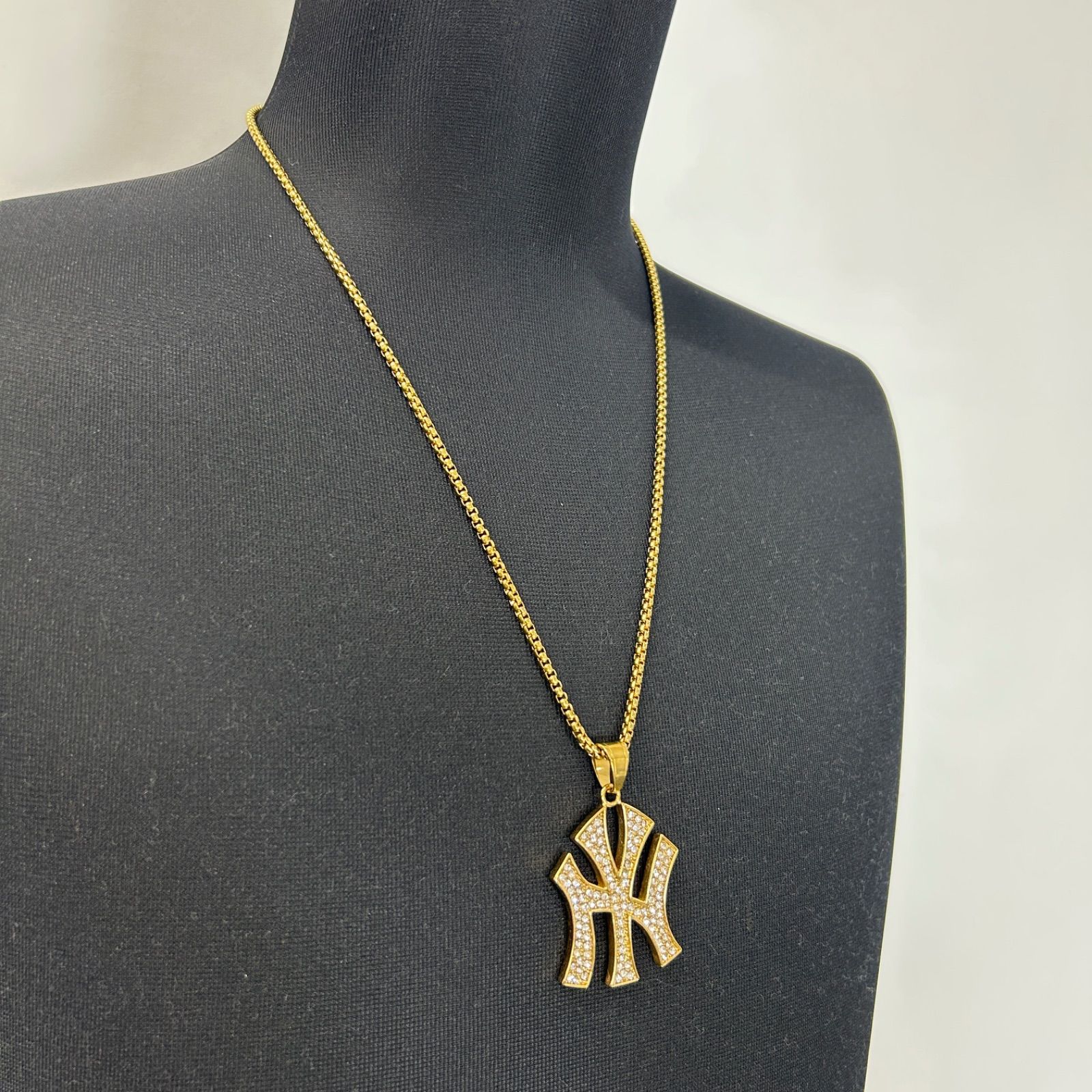 new york yankees ネックレス bboy NY ヤンキース ネックレス テニスチェーン 90cm bboy hiphop