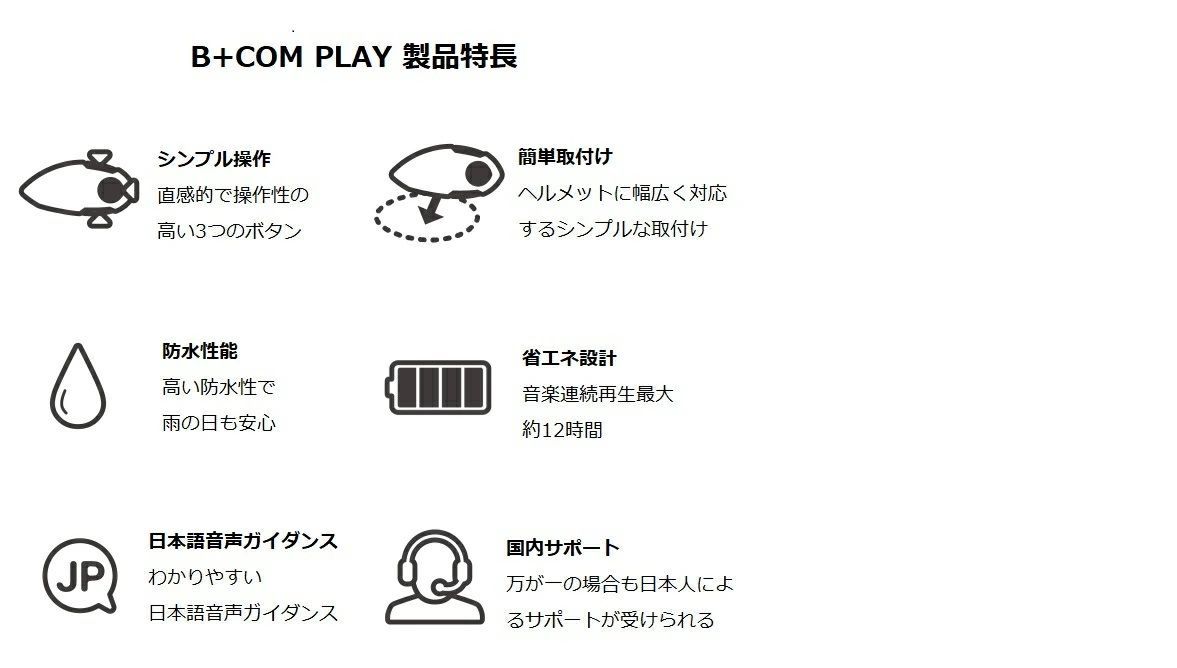 プレイ Bluetoothインターカム