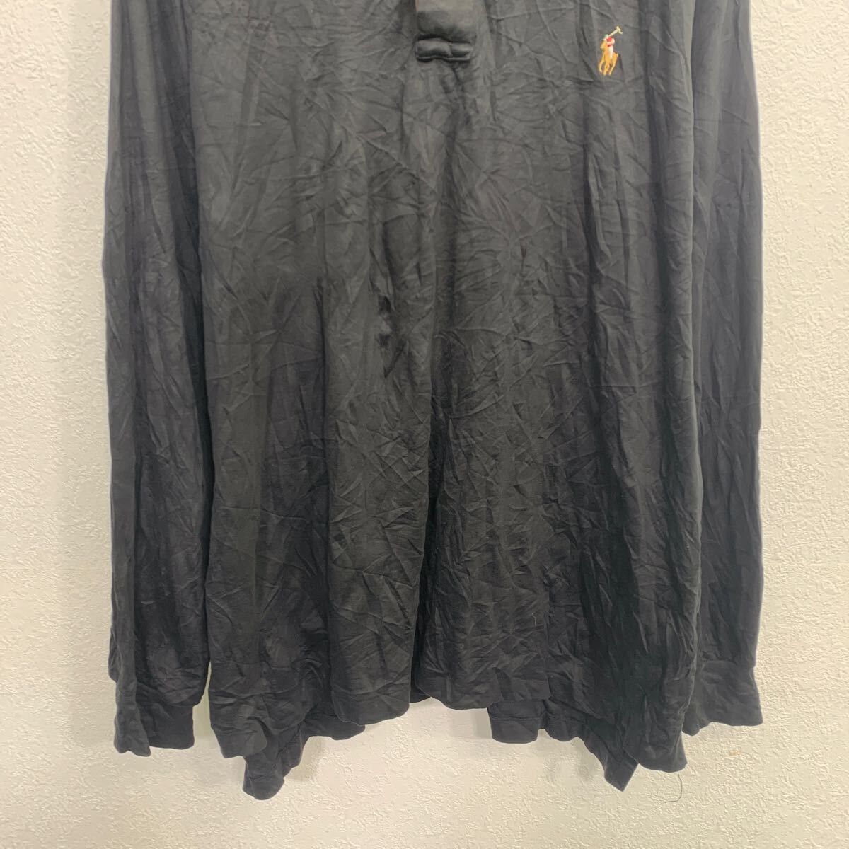 Polo Ralph Lauren 長袖 ポロシャツ 2XL ブラック ポロラルフ