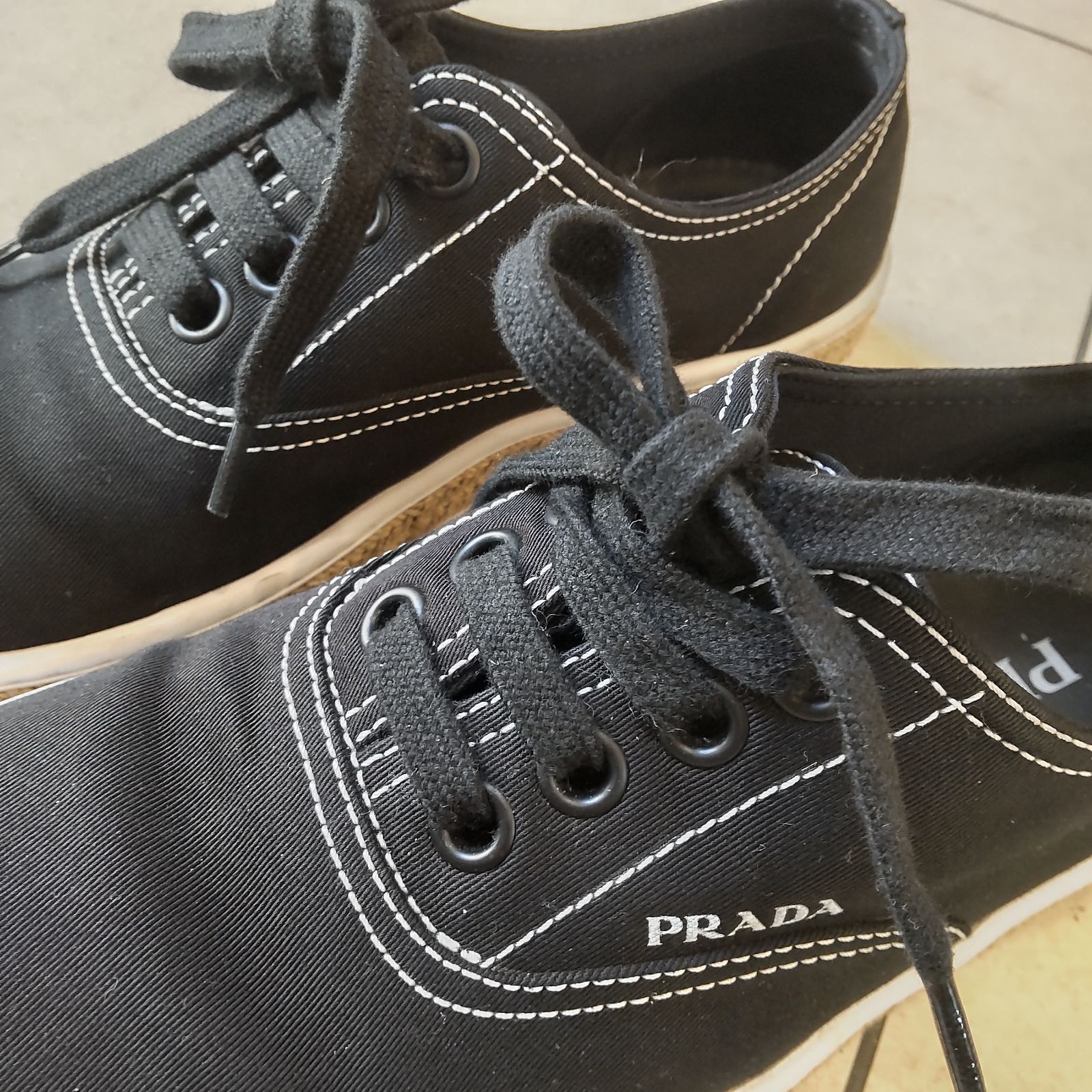 PRADA プラダ スニーカー 4E3531 エスパドリーユ サイズ5 - メルカリ