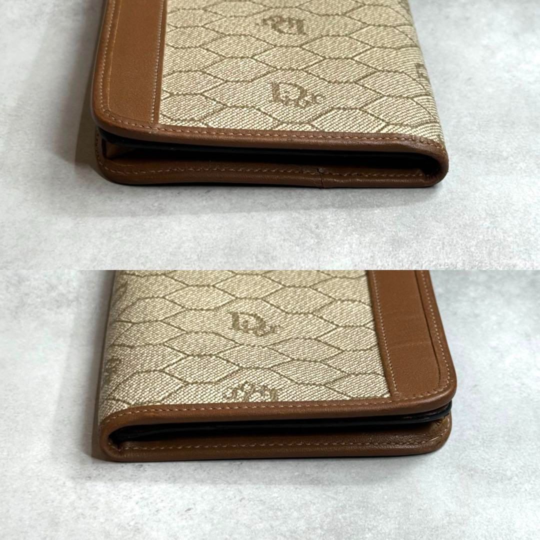 Christian Dior ハニカム柄　長財布　ヴィンテージ Christian Dior クリスチャンディオール ヴィンテージディオール