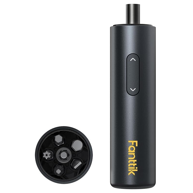 Fanttik NEX S1 Capsule 電動ドライバー 小型 手持ち 両端ビット S2合金鋼製 5本付 正逆転切り替え 滑り止め 手動兼用 USB充電式 軽量 携帯 LEDライト 家具組立 家電取付 操作簡単 初心者対応 家庭用 DIY用 0