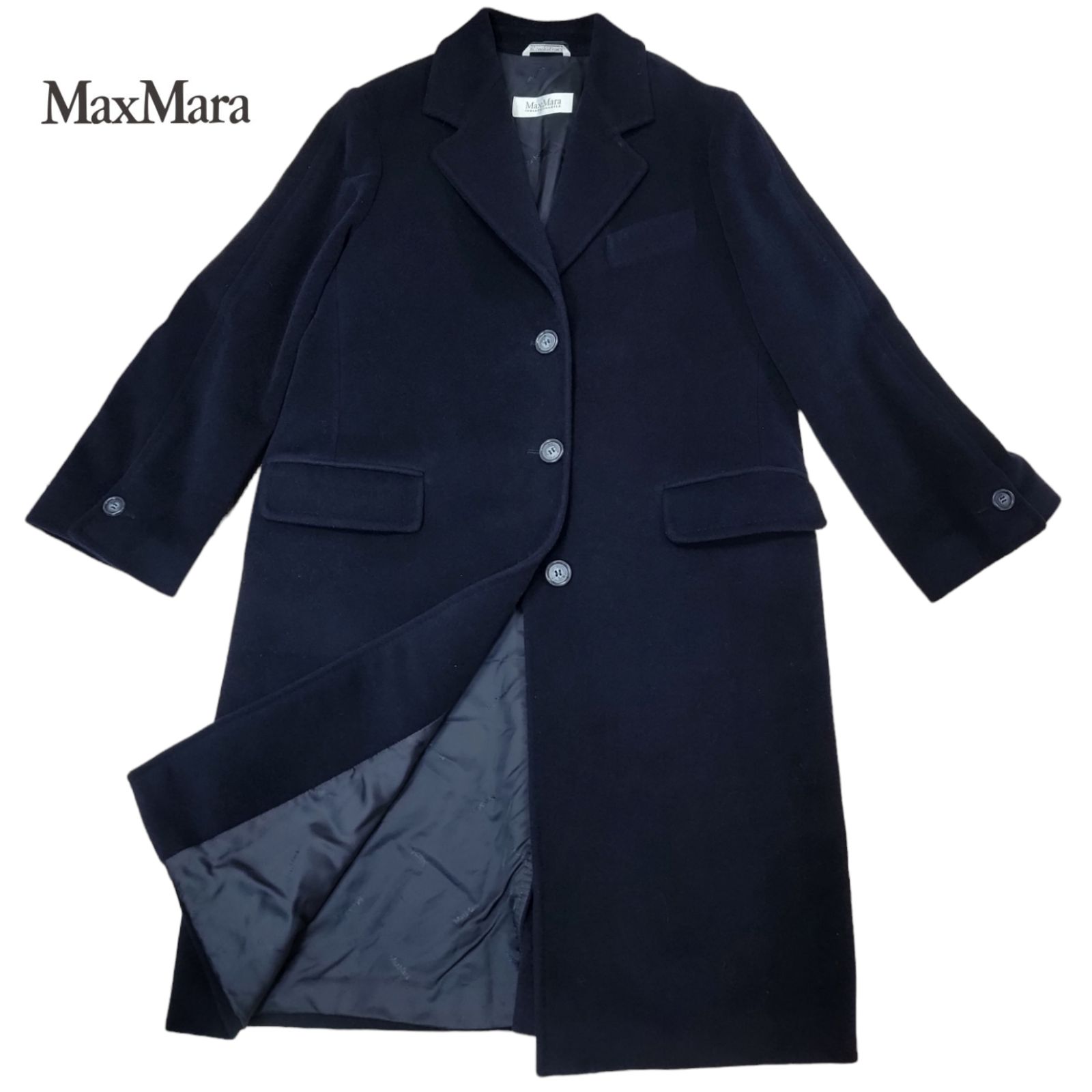 極美品】イタリア製 マックスマーラ Max Mara キャメルヘア 羊毛 