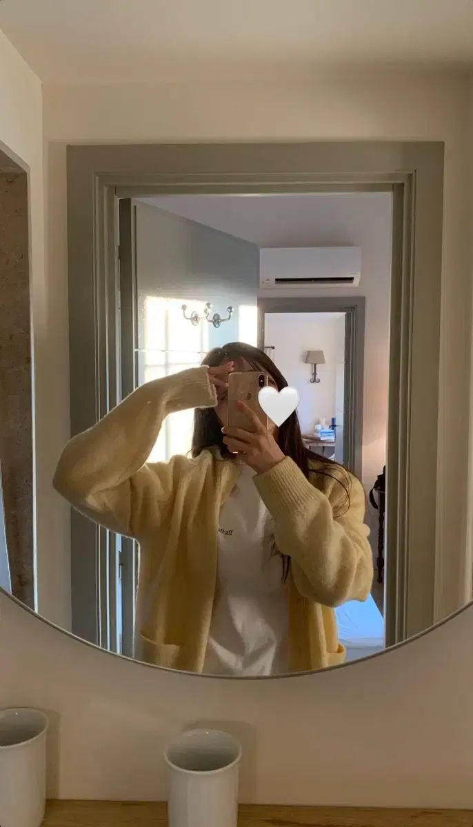 The Barnnet(ザ・バーネット) Yellow Saddle Shaggy 【CONTRAST】 Cardigan