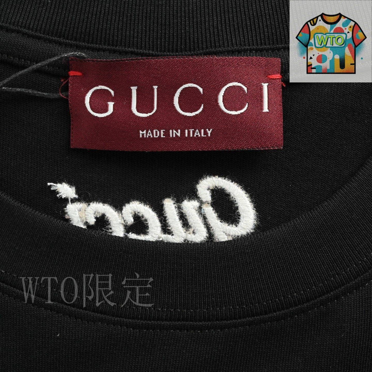 今日特価】Gucci グッチ 25SS シンプルな字母刺繍半袖 T シャツ