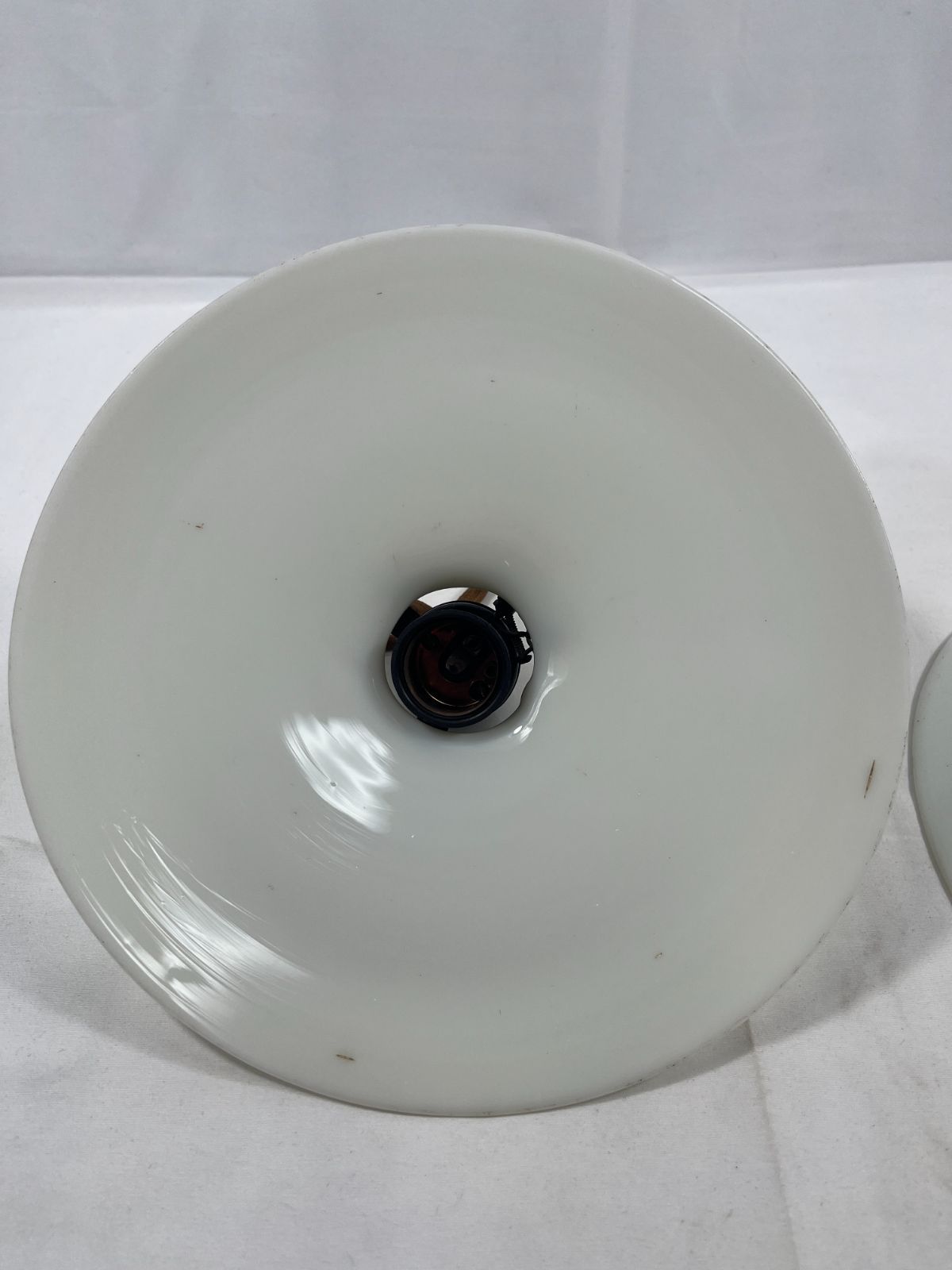 ジャンク品 レトロ ランプガラスシェード 2点セット ハセガワ 電傘 7-1742 松下電工 National ナショナル 電傘 6A 250V アンティーク ビンテージ ヴィンテージ 昭和レトロ 昭和 レトロ