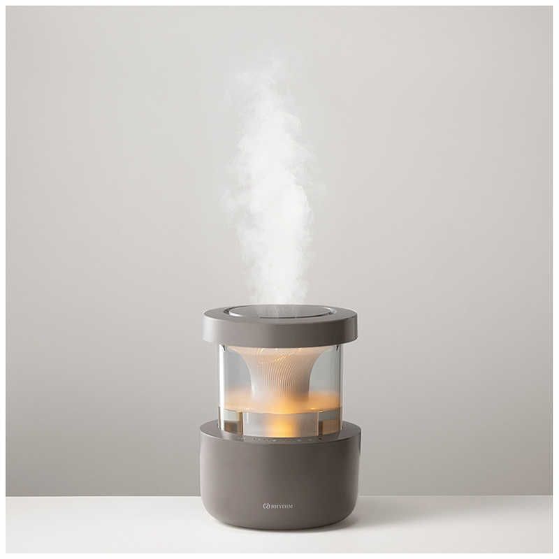 未開梱 RHYTHM リズム MIST350 超音波式 ウォームグレー 9YYA29RH84