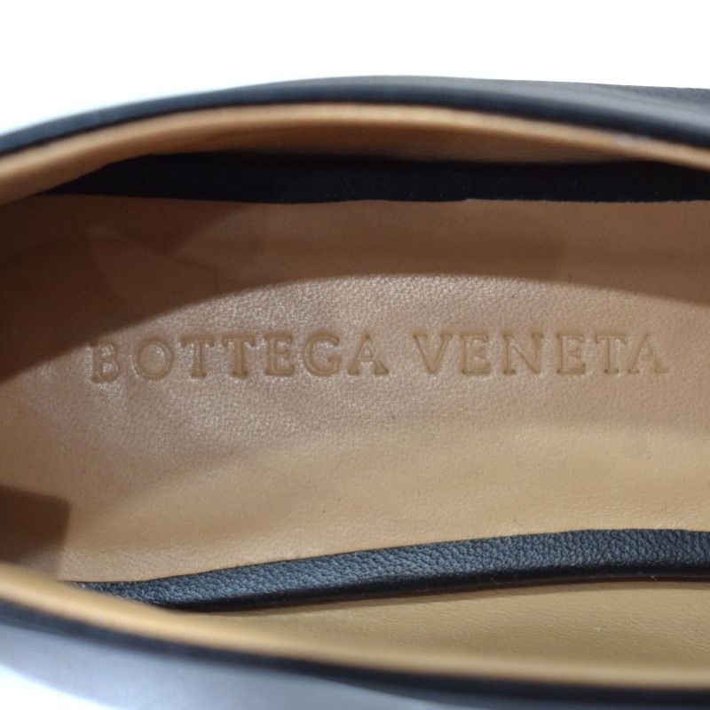 ボッテガヴェネタ BOTTEGA VENETA アーモンド パンプス フラットシューズ レザー 35.5 黒 ブラック ☆AA☆ - メルカリ