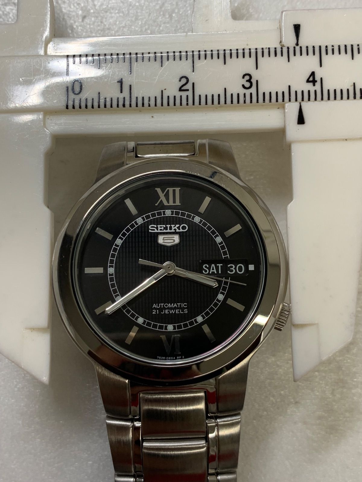 SEIKO 7S28-02V0 自動巻き 腕時計 17cm カレンダー付き