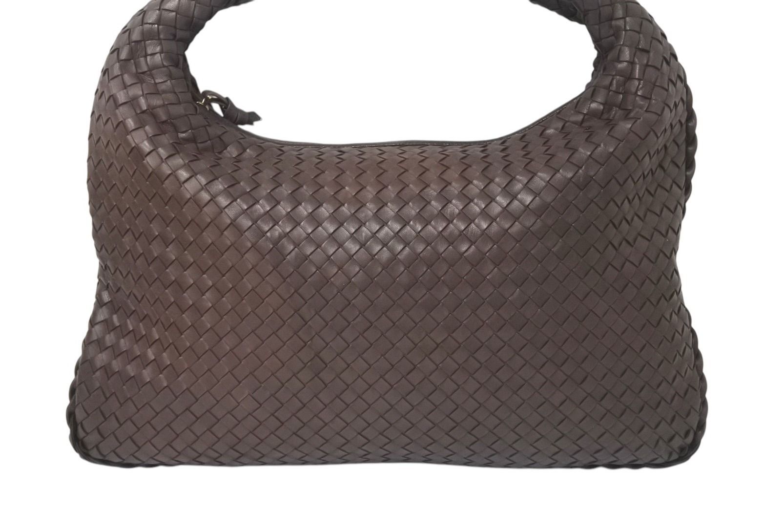 ボッテガヴェネタ ショルダーバッグ イントレチャート レザー ブラウン