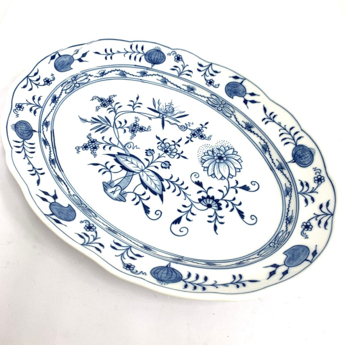 Meissen マイセン ブルーオニオン オーバルプレート 大皿