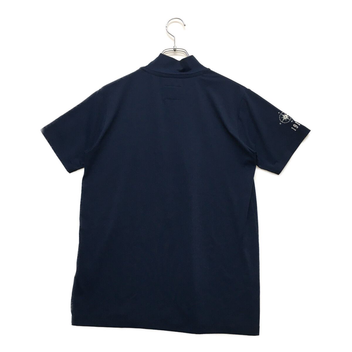 中古 メンズ アドミラルゴルフ Admiral Golf 半袖シャツ M 紺
