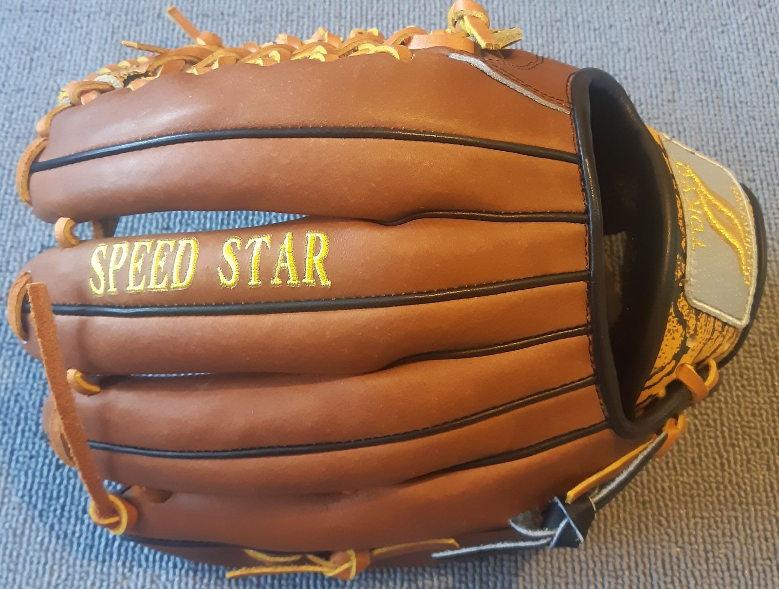 SPEED STAR 野球内野手用グローブ　右投げ　SS-T6SAKAH　ブラウン×タイガー　限定