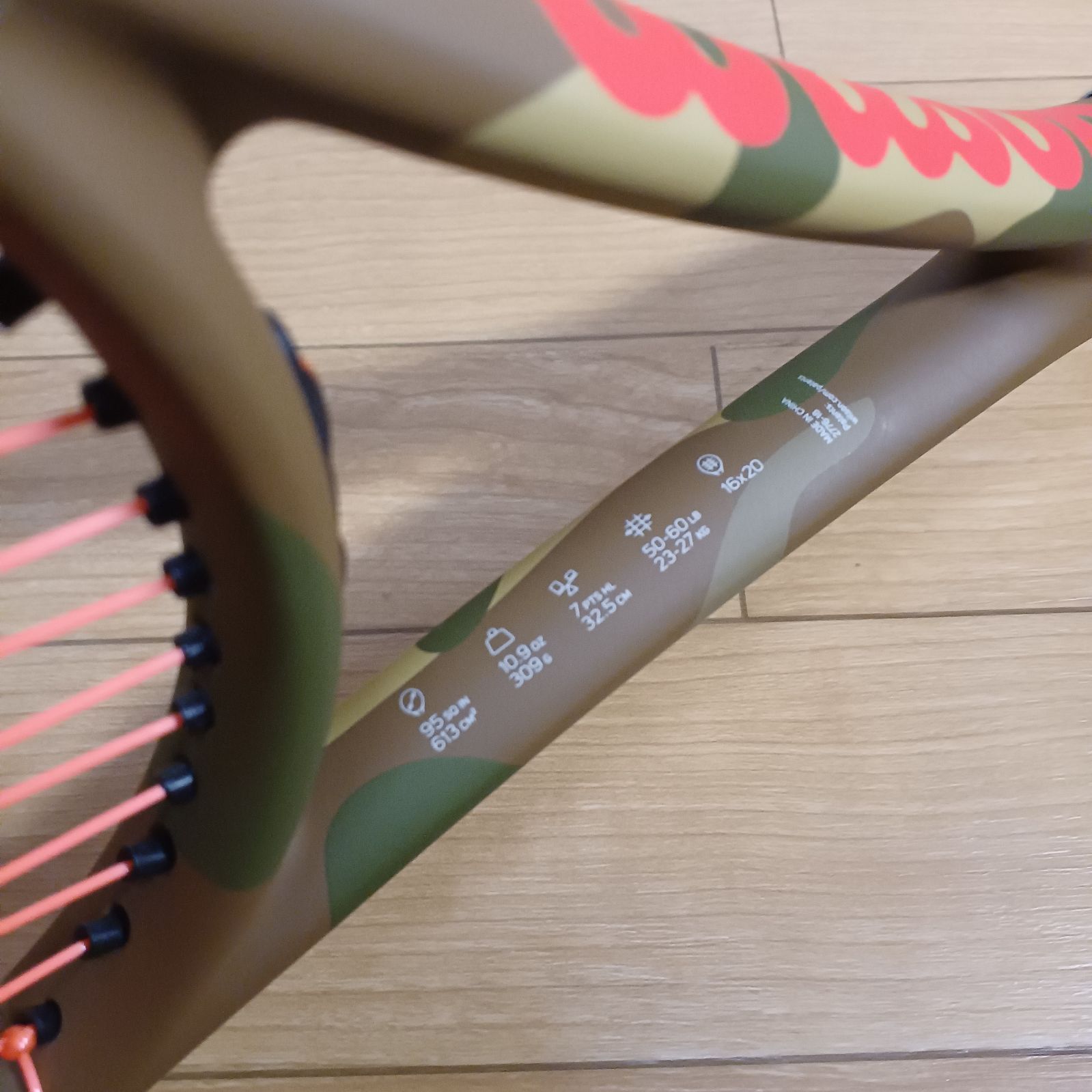 激レアモデル 錦織圭 使用モデル ウィルソン BURN 95 CV CAMO