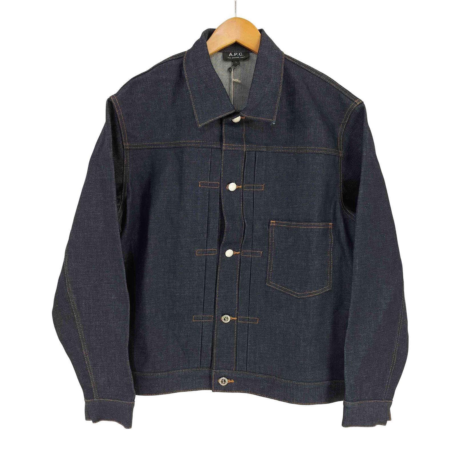 新品未使用品 アーペーセー　1st リジッド　デニムジャケット アーペーセー A.P.C. 1st リジット デニム トラッカー