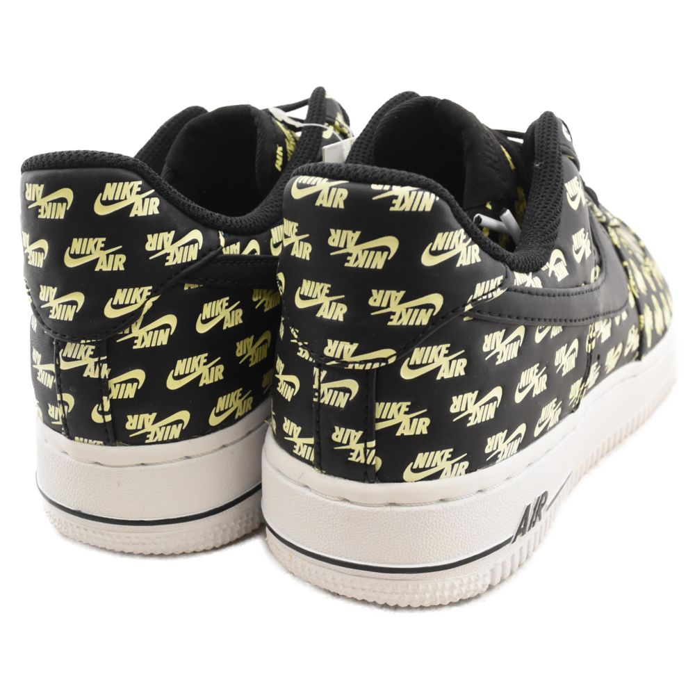 NIKE (ナイキ) AIR FORCE 1 07 QS ALL OVER LOGO エアフォース1 オールオーバーロゴ ローカットスニーカー  ブラック US8/26cm AH8462-001 - メルカリ