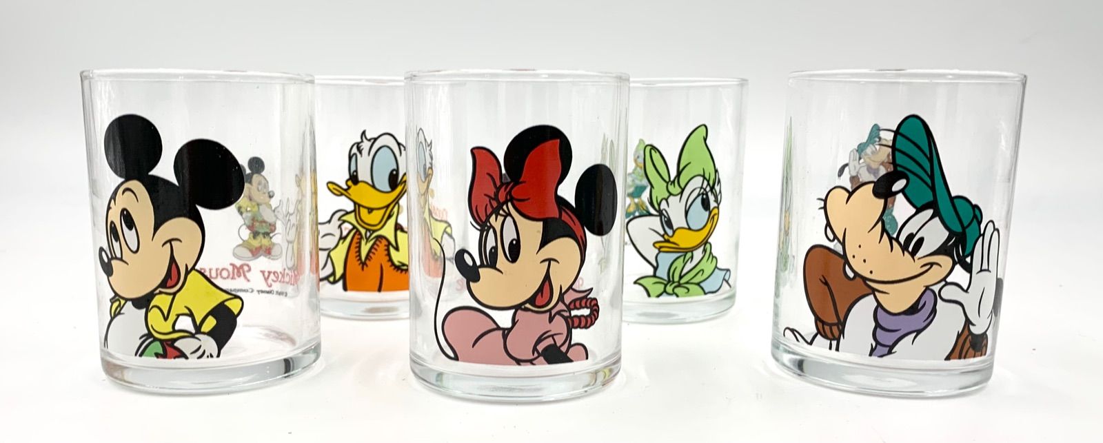 ディズニー グラスセット 5個セット レトロ 昭和レトロ ミッキーマウス 