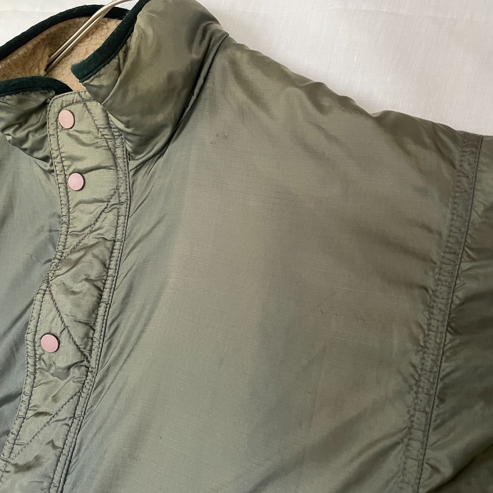 パタゴニア 1997 リバーシブル グリセード カーディガン ナチュラル灰