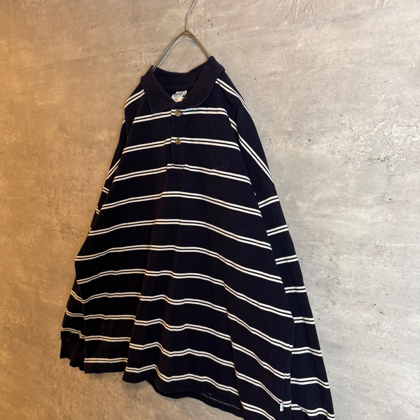 Keboz(ケボズ) ⁄ 長袖ポロシャツ⁄ラガーシャツ⁄XXL⁄コットン⁄ORN