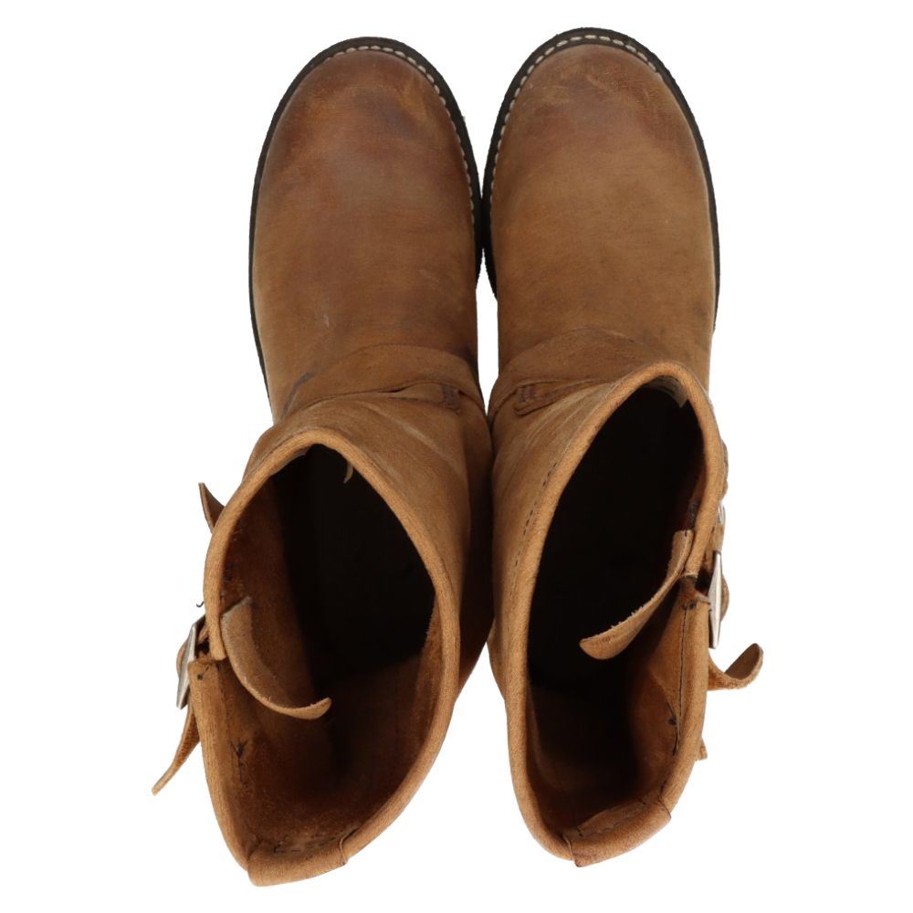 RED WING レッド ウイング 2982 ENGINEER BOOTS 2 BUCKLE エンジニア 2バックル スエード ハイブーツ ブラウン US9/27cm RED WING (レッド ウイング) 2982 ENGINEER BOOTS 2 BUCKLE エンジニア