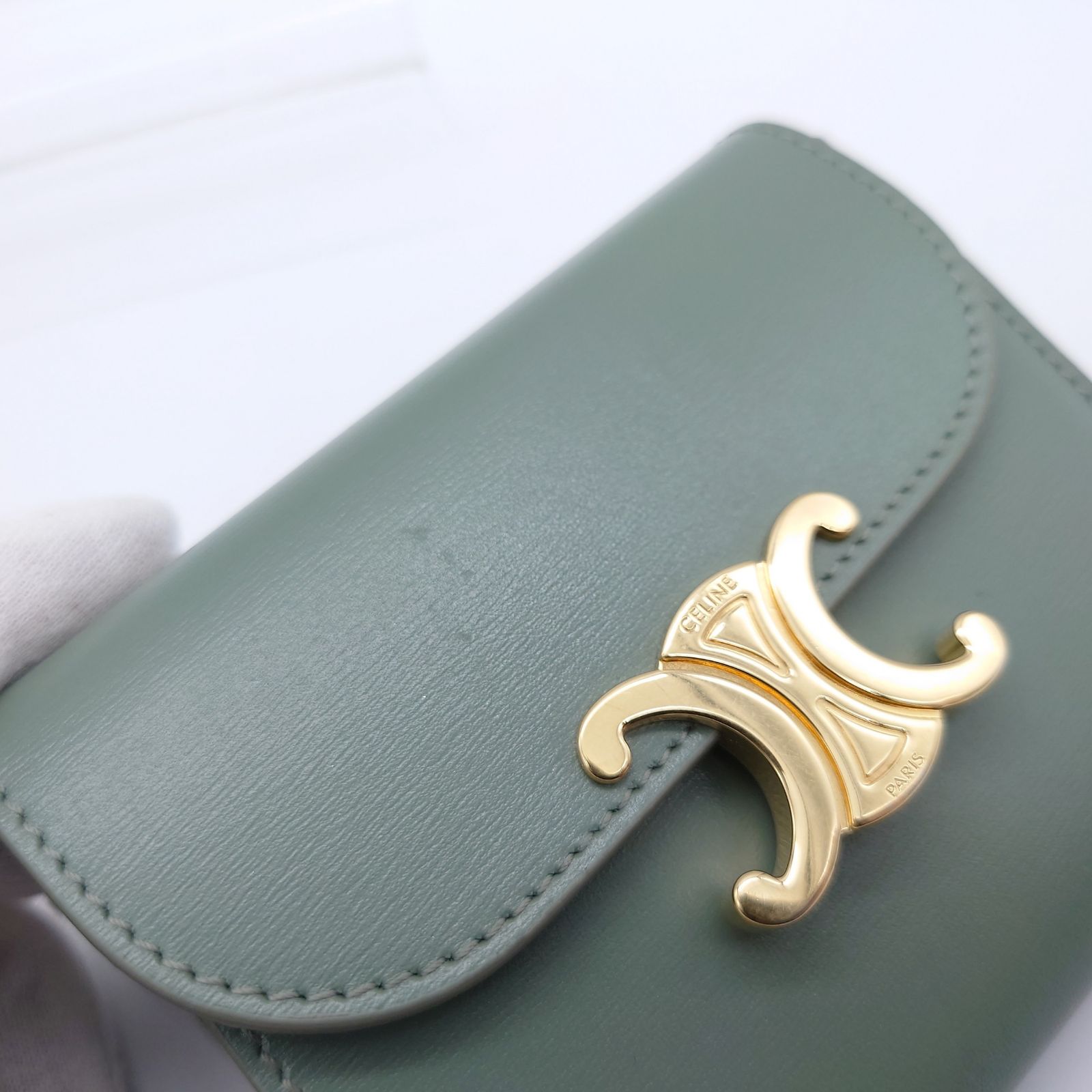 CELINE セリーヌ トリオンフ スモールフラップウォレット 三つ折財布