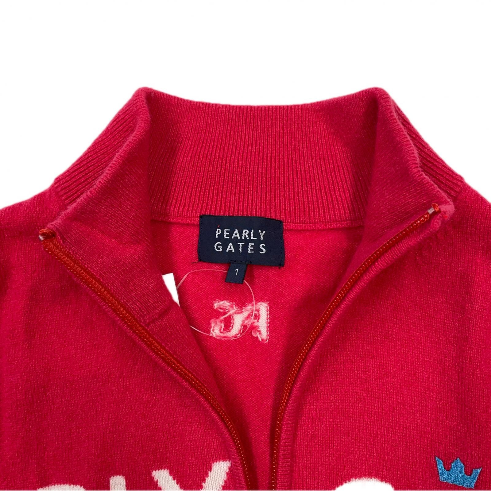 レディース パーリーゲイツ PEARLY GATES ニットアウター 1 M 濃ピンク カシミヤ100％ LLC-HASEGAWATOSO_COM