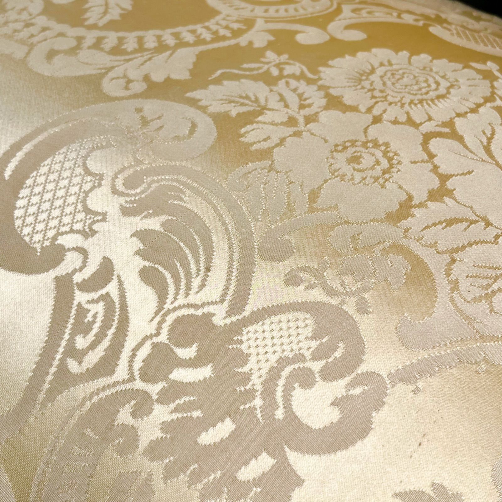 取付無料！ロココ調 姫系猫脚おしゃれアンティーク レモンイエロー2P