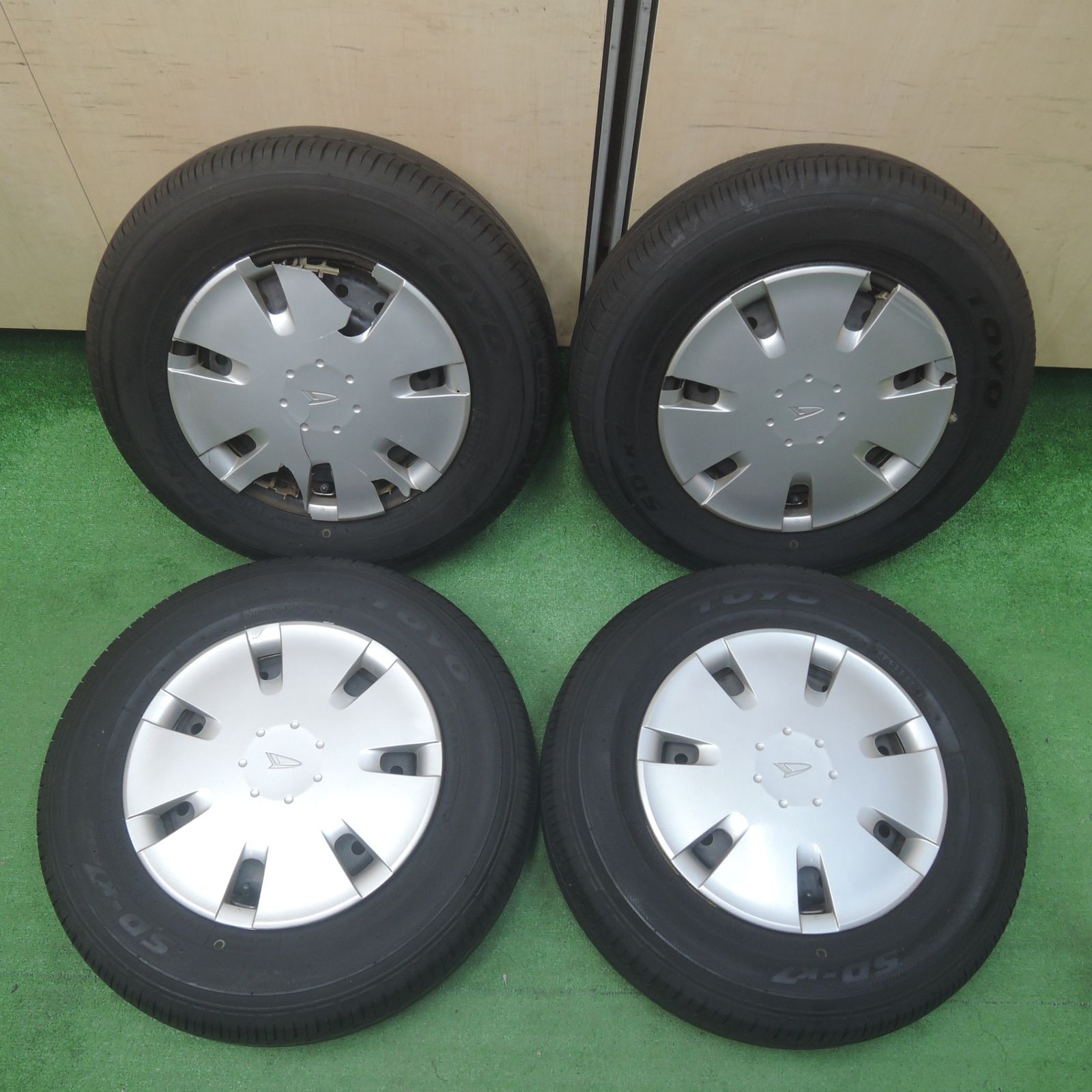 *送料無料* 4本価格ダイハツ ミラ 純正 スチール 145/80R12 トーヨー SD-K7 12インチ PCD100/4H4033006SYノ