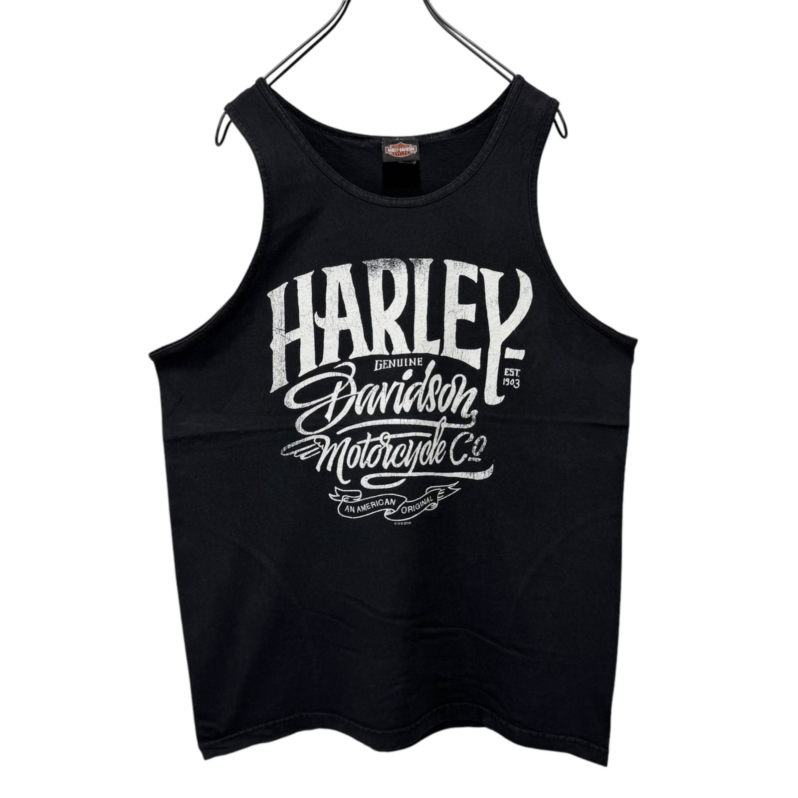 HARLEY-DAVIDSON Print Sleeveless Tank-top T-shirt Tee