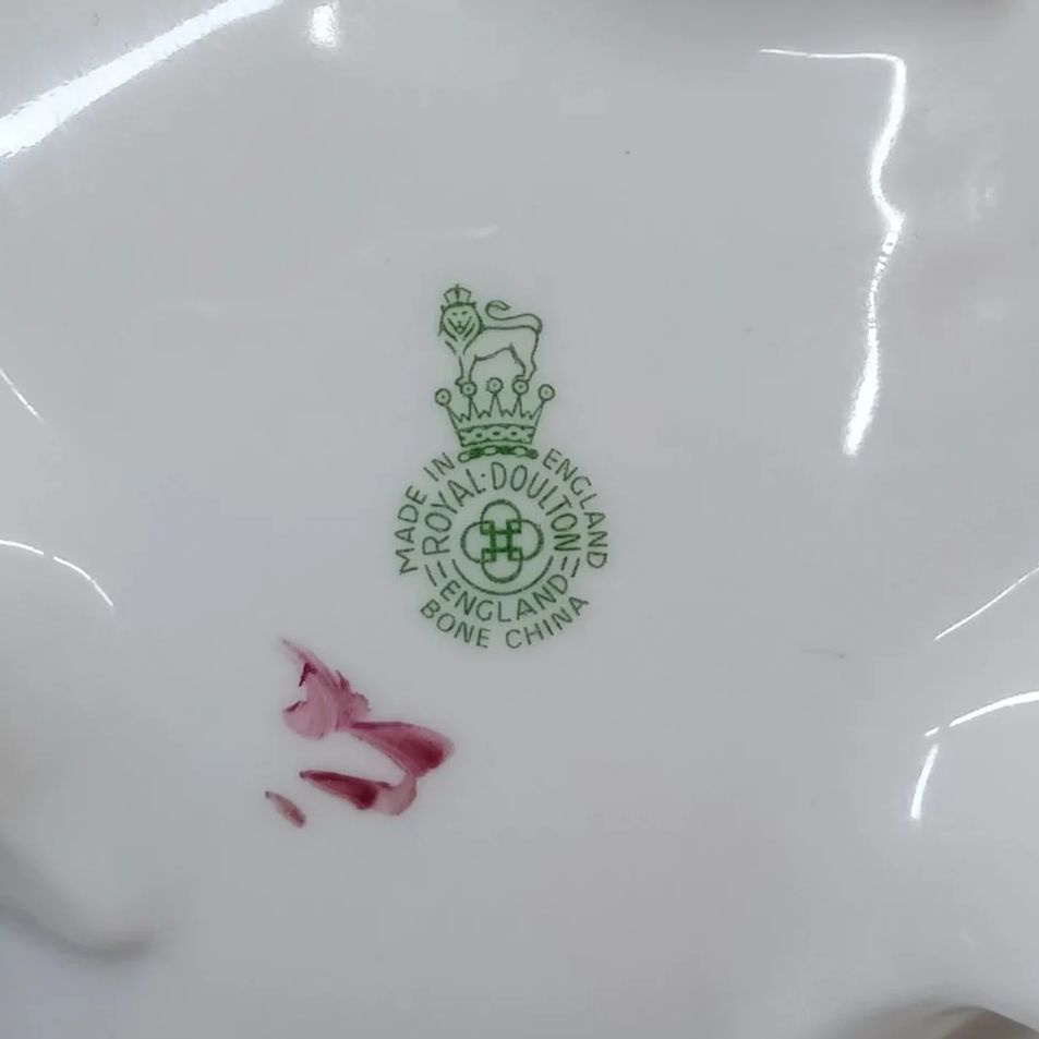 希少 美品】ロイヤルドルトン ROYAL DOULTON フラワー バスケット 陶器